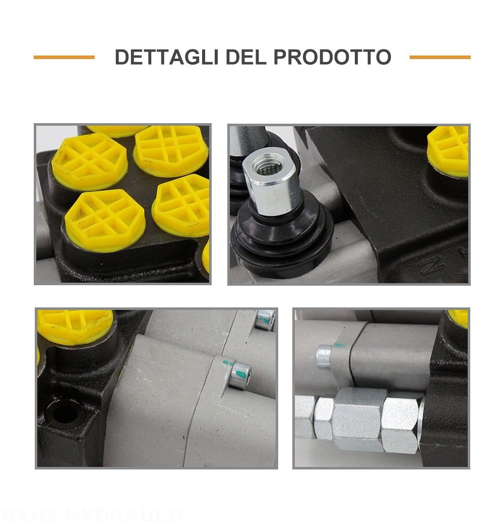 P40-G12-2OT Manuale 2 Spool Valvola direzionale monoblocco