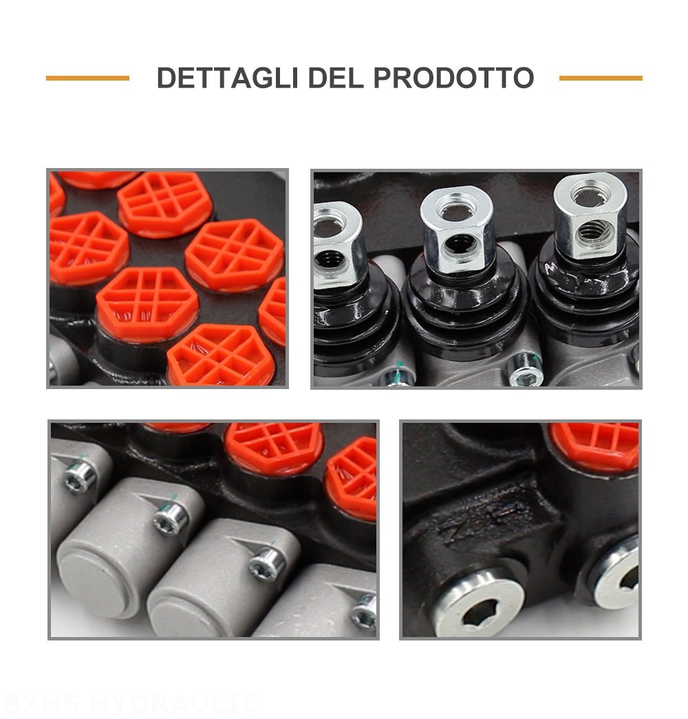 P40-G12-7OT Manuale 7 Spool Valvola direzionale monoblocco