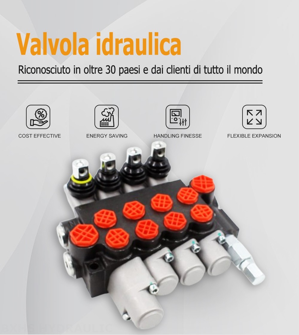 P40-G12-G38-3OT-OTW Manuale 4 Spool Valvola direzionale monoblocco