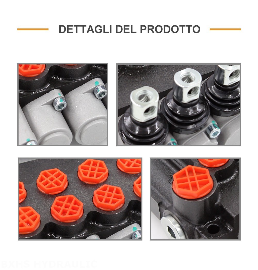 P40-G12-G38-3OT-OTW Manuale 4 Spool Valvola direzionale monoblocco