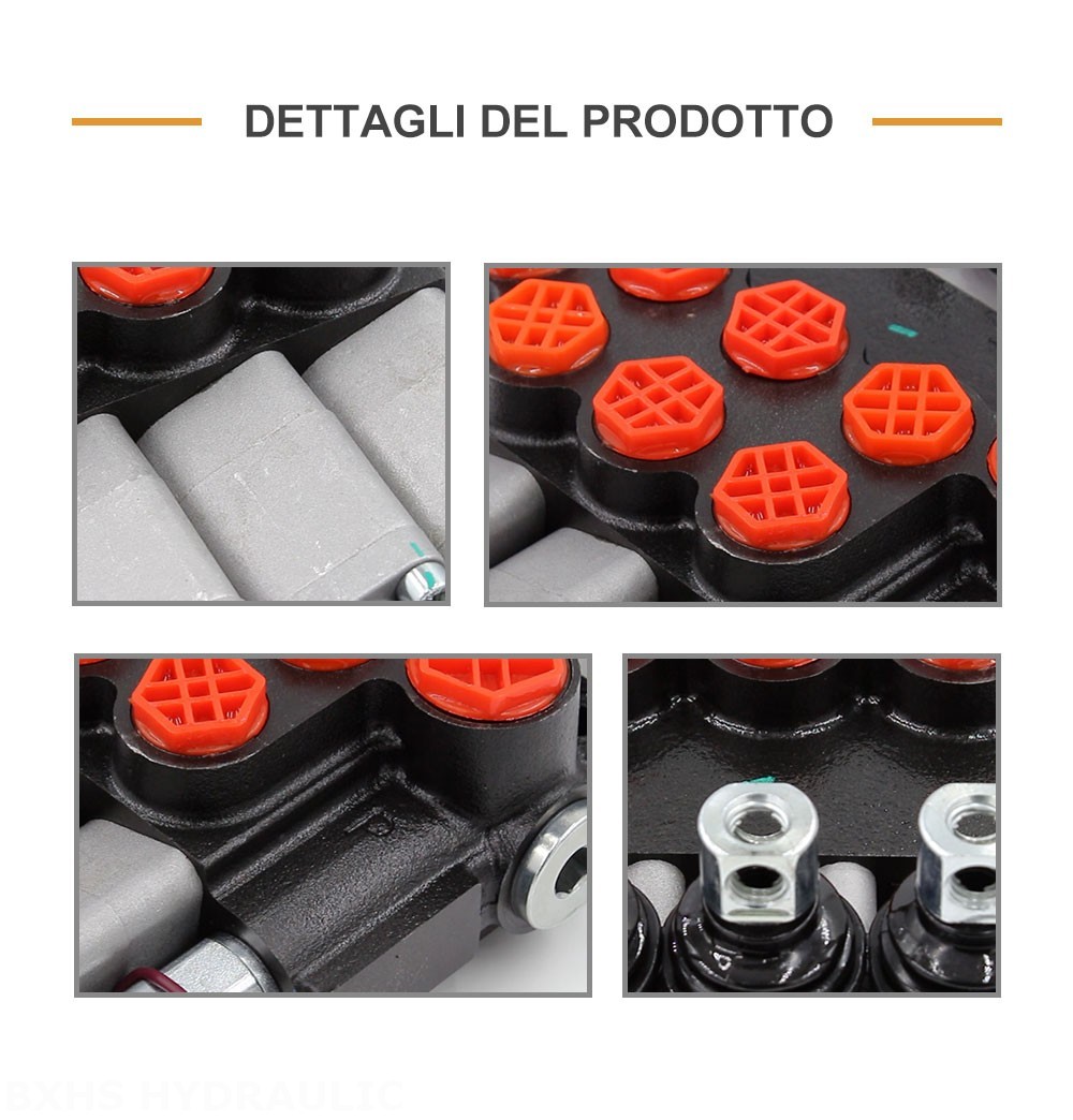 P40-G12-G38-3QTW Manuale 3 Spool Valvola direzionale monoblocco