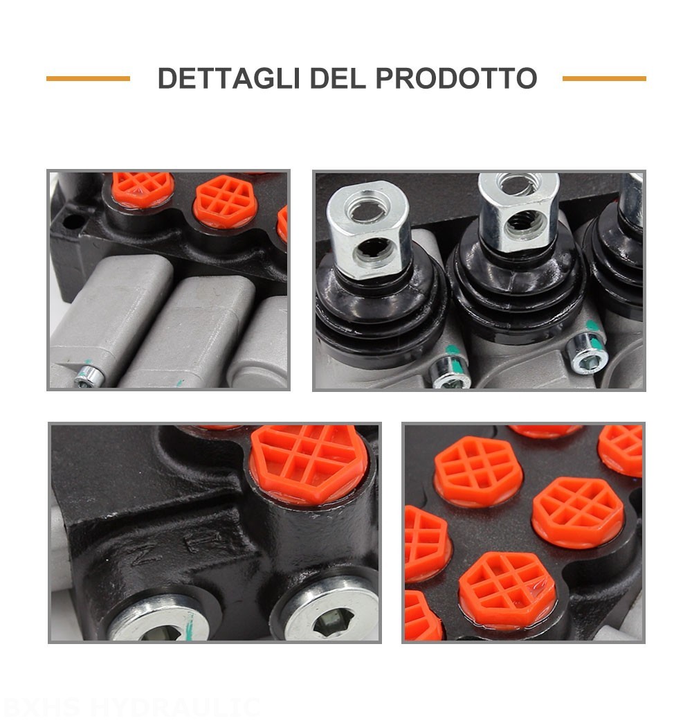 P40-G12-G38-OT-2QTW Manuale 3 Spool Valvola direzionale monoblocco