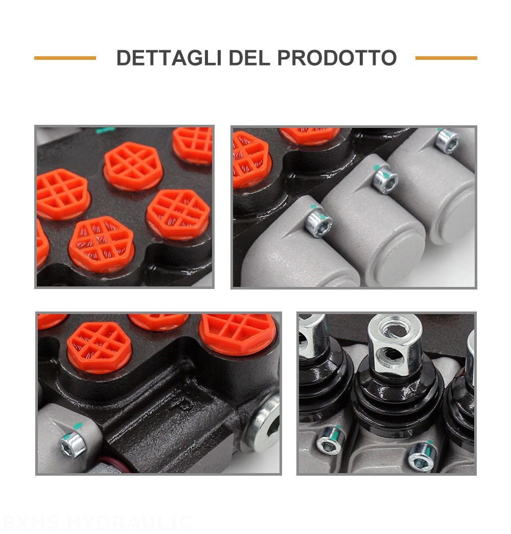 P40-G12-G38-OT Manuale 4 Spool Valvola direzionale monoblocco