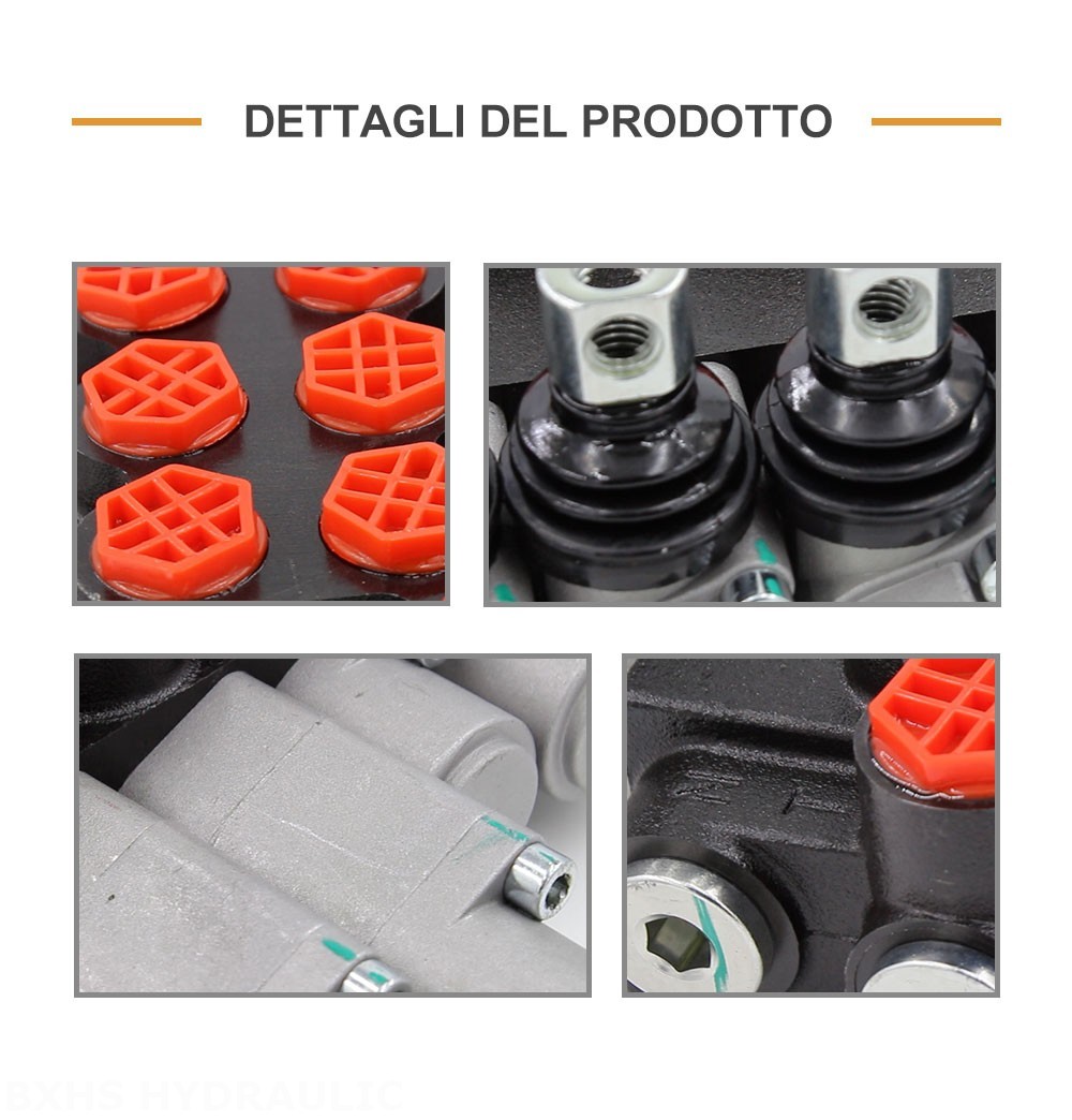 P40-G12-G38 Manuale 4 Spool Valvola direzionale monoblocco