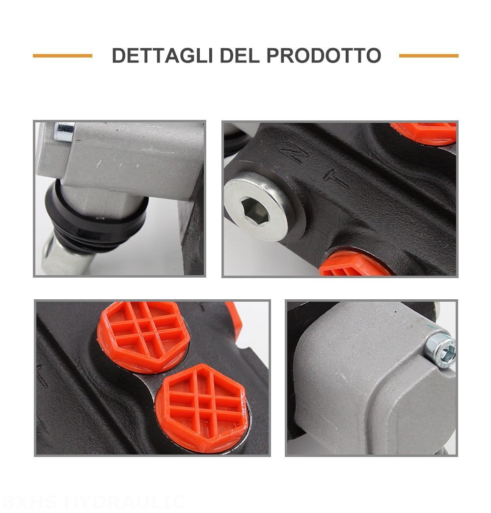 P40-G12-OT Manuale 1 Spool Valvola direzionale monoblocco