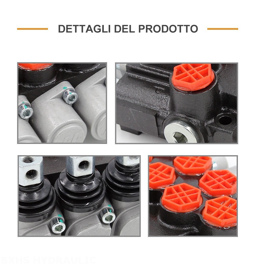 P40-G12-OT Manuale 3 Spool Valvola direzionale monoblocco