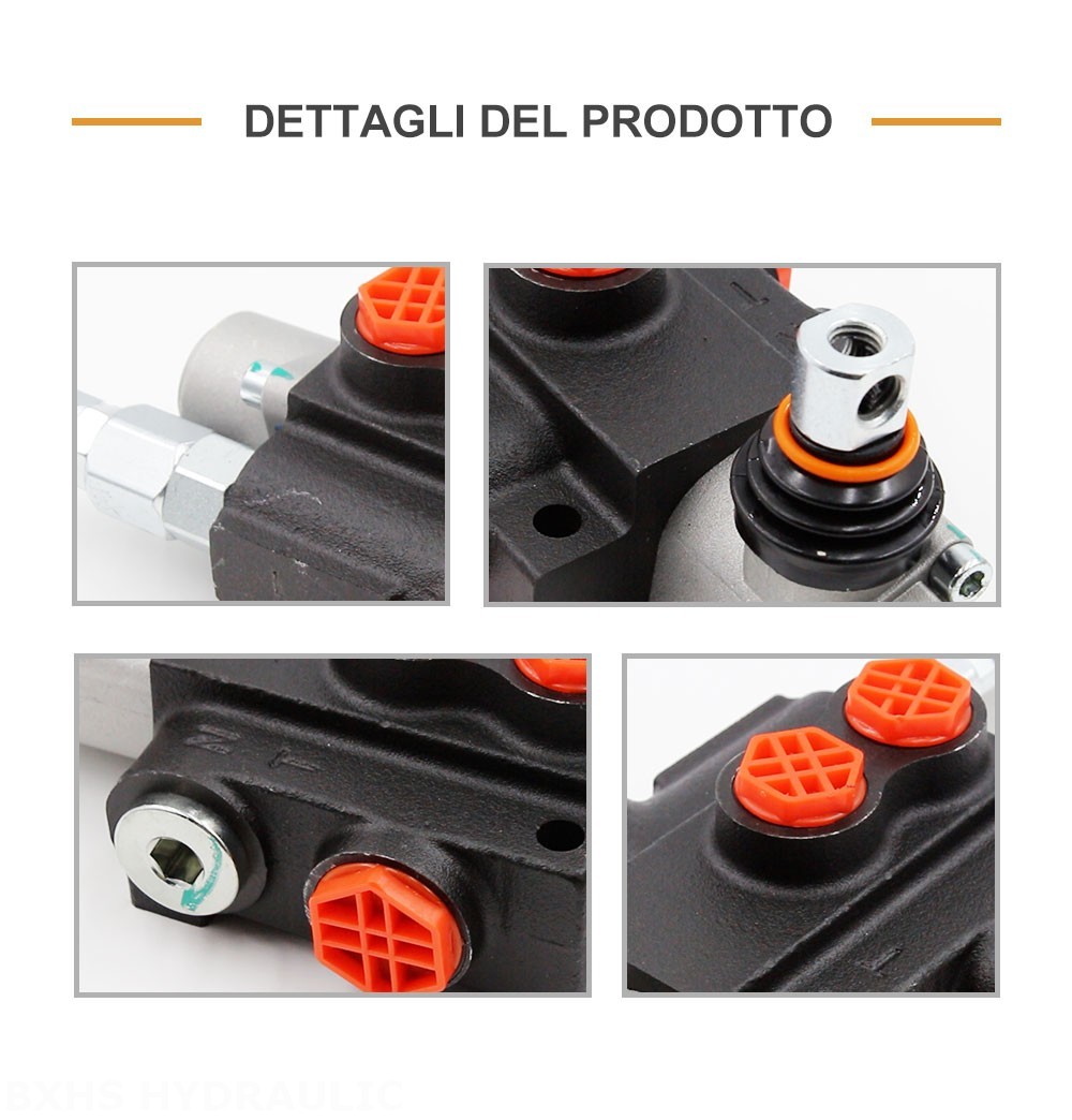 P40-G12-YW Manuale 1 Spool Valvola direzionale monoblocco