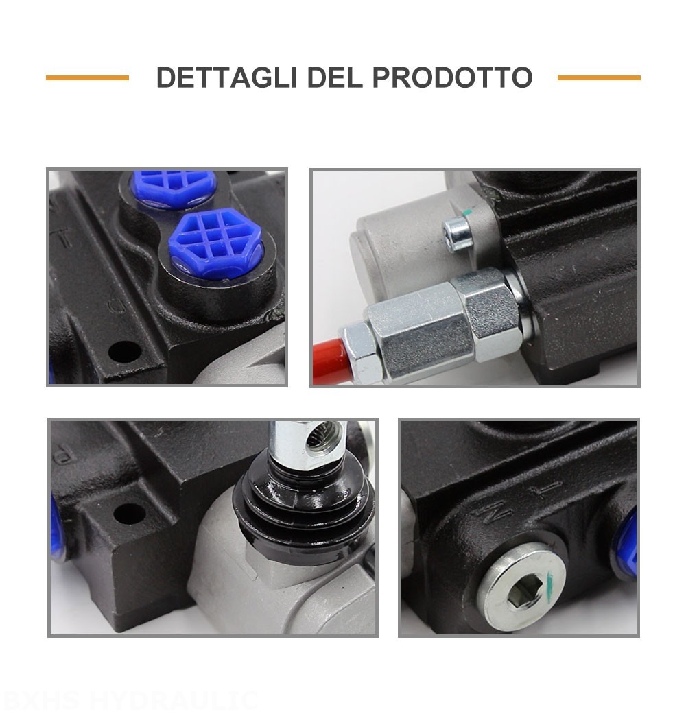 P40-G12 Manuale 1 Spool Valvola direzionale monoblocco