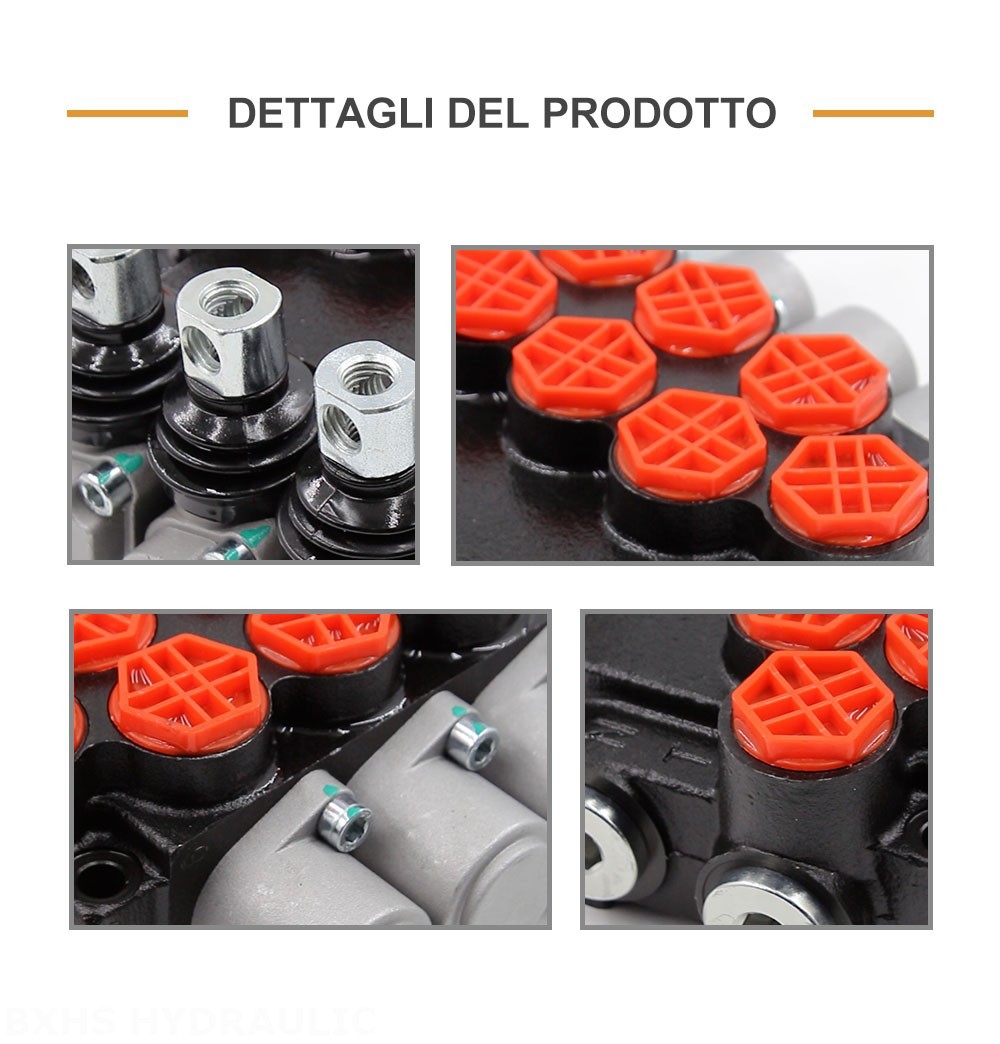 P40-G12 Manuale 3 Spool Valvola direzionale monoblocco