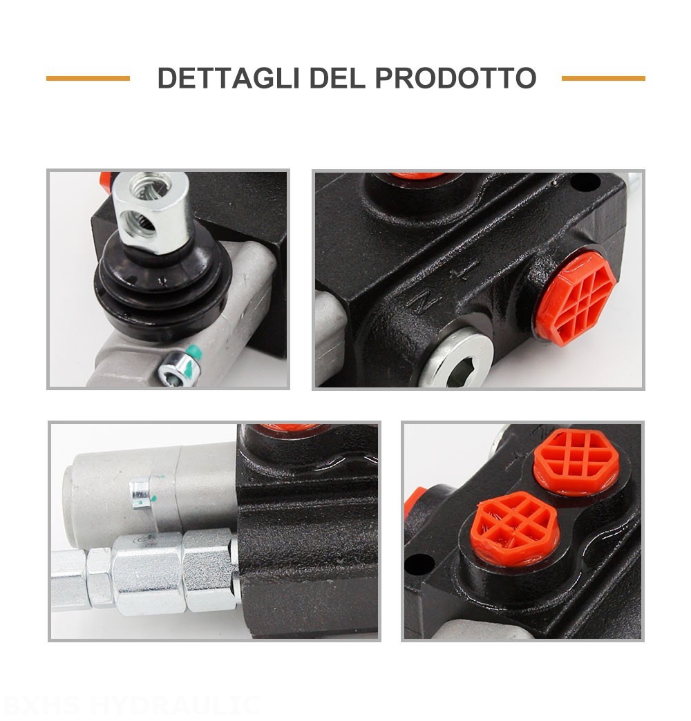 P40-G38-OT Manuale 1 Spool Valvola direzionale monoblocco