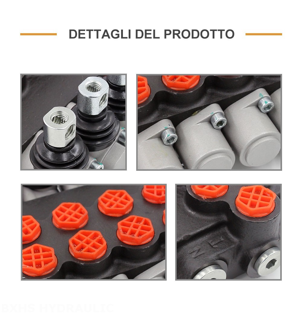 P40-G38 Manuale 4 Spool Valvola direzionale monoblocco