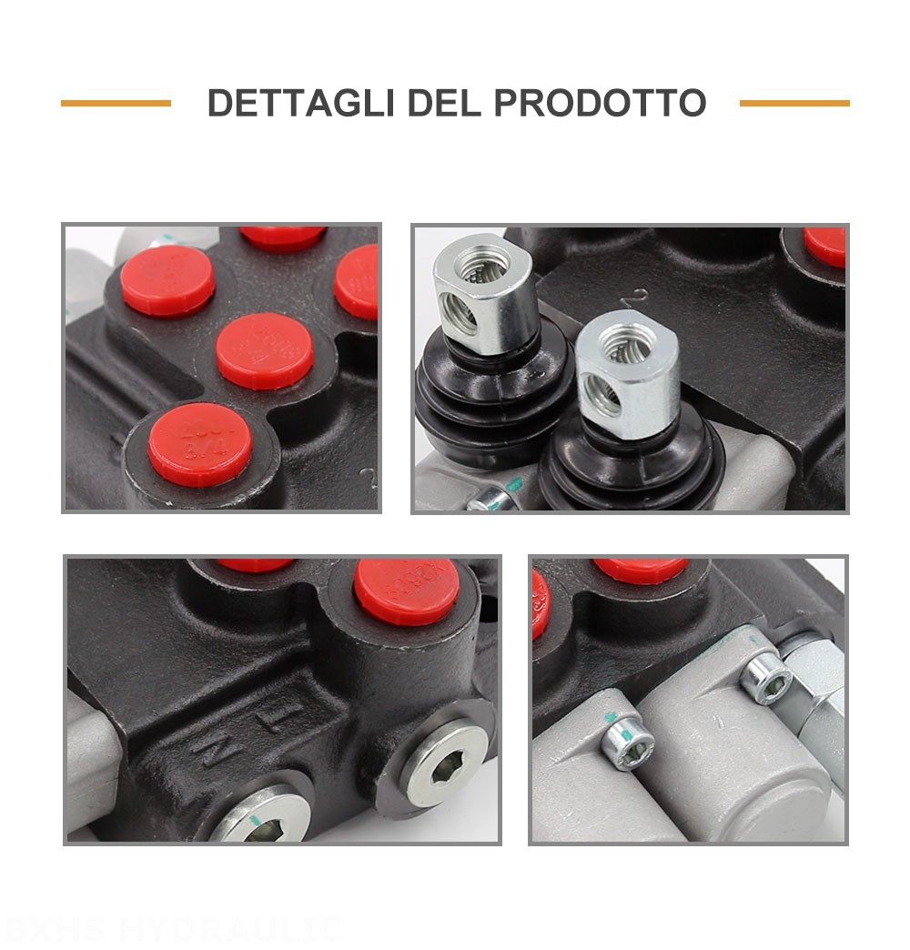 P40-U34-2OT Manuale 2 Spool Valvola direzionale monoblocco