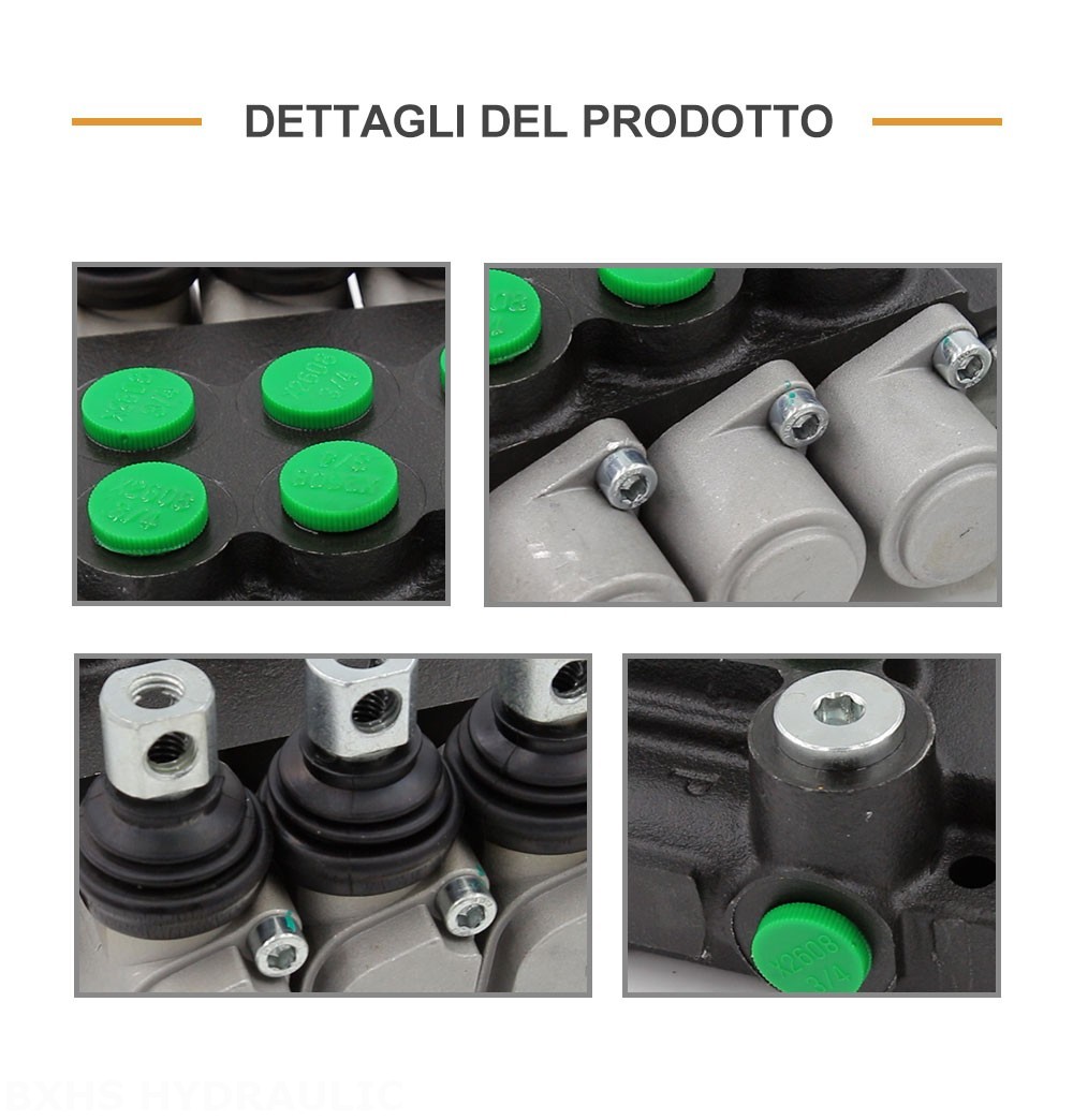 P40-U34-OT Manuale 3 Spool Valvola direzionale monoblocco