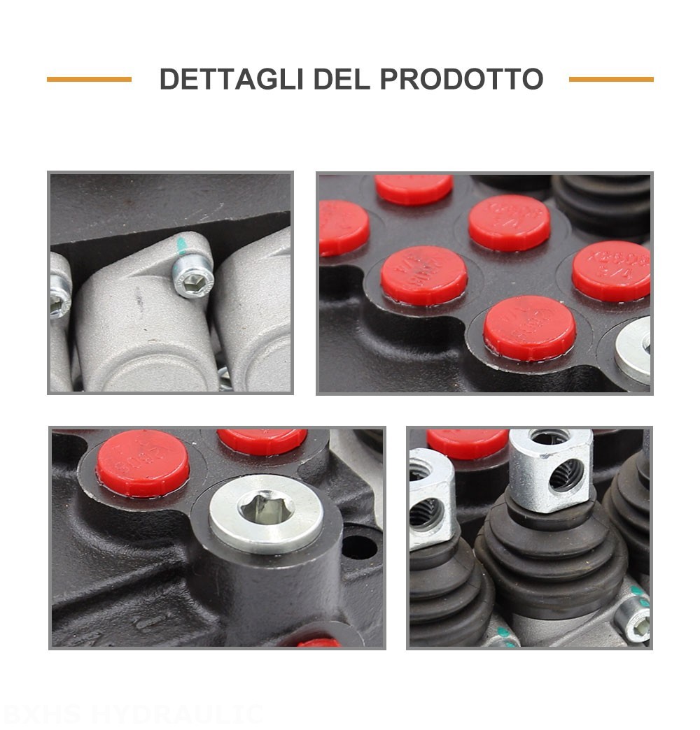 P40-U34-U78 Manuale 5 Spool Valvola direzionale monoblocco