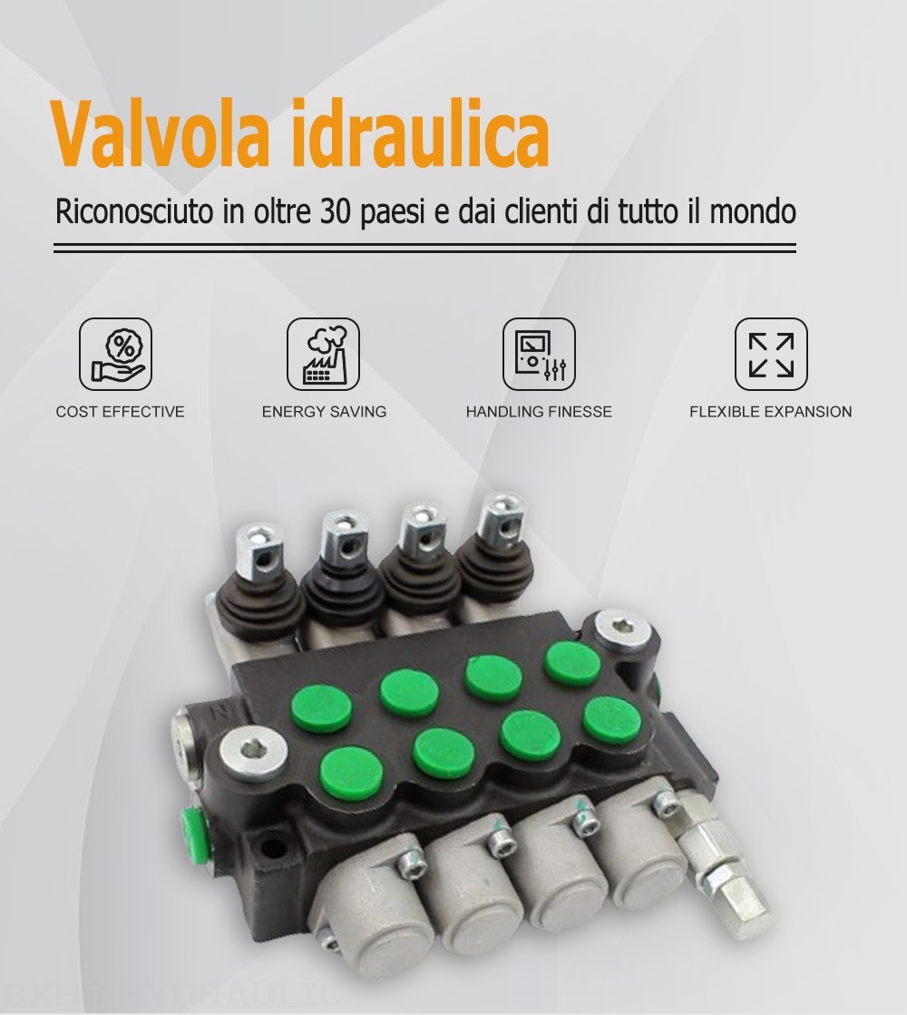 P40-U34 Manuale 4 Spool Valvola direzionale monoblocco