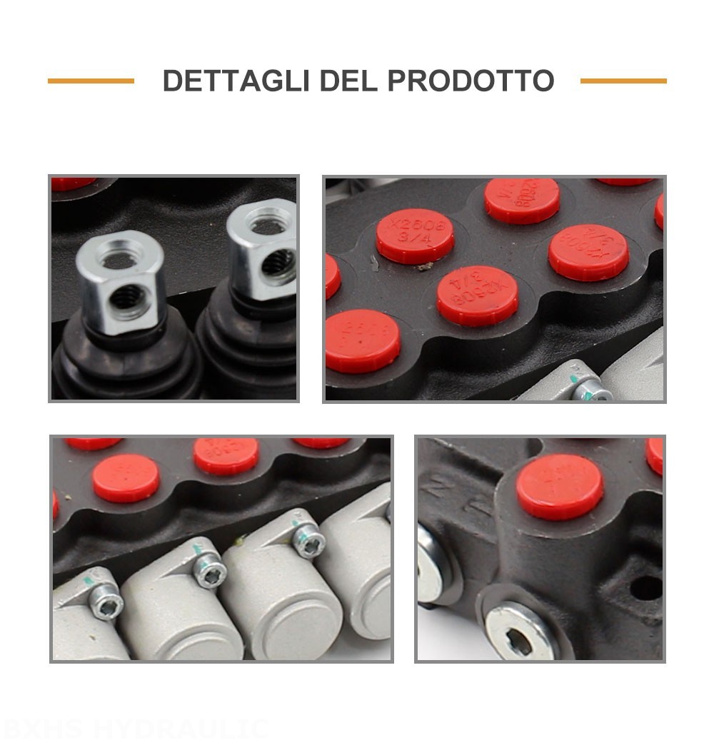 P40-U34 Manuale 6 Spool Valvola direzionale monoblocco