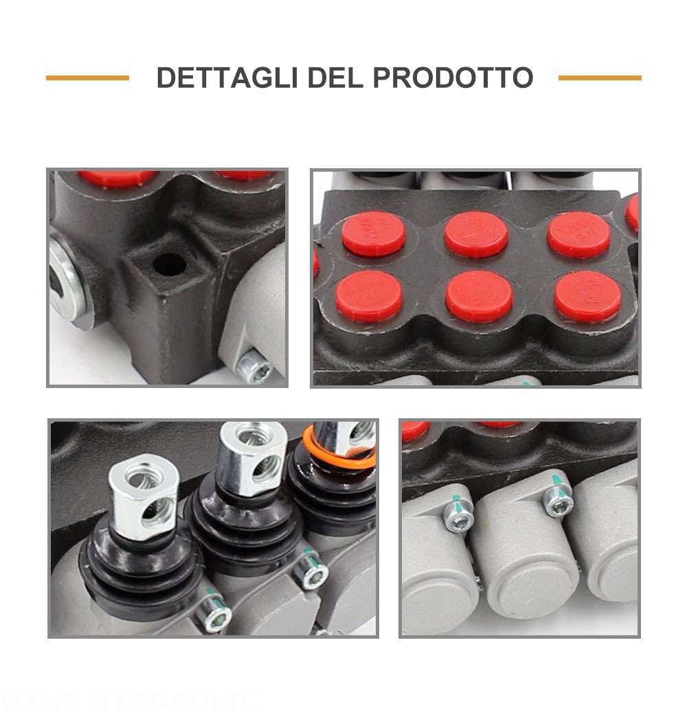 P40-U78-U34-2OT-YW Manuale 3 Spool Valvola direzionale monoblocco