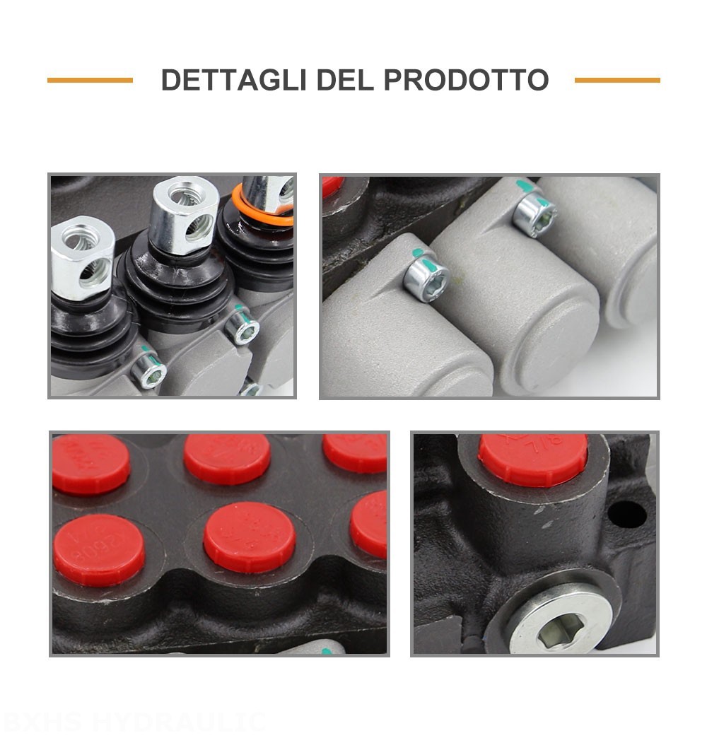 P40-U78-U34-OT-YW Manuale 2 Spool Valvola direzionale monoblocco