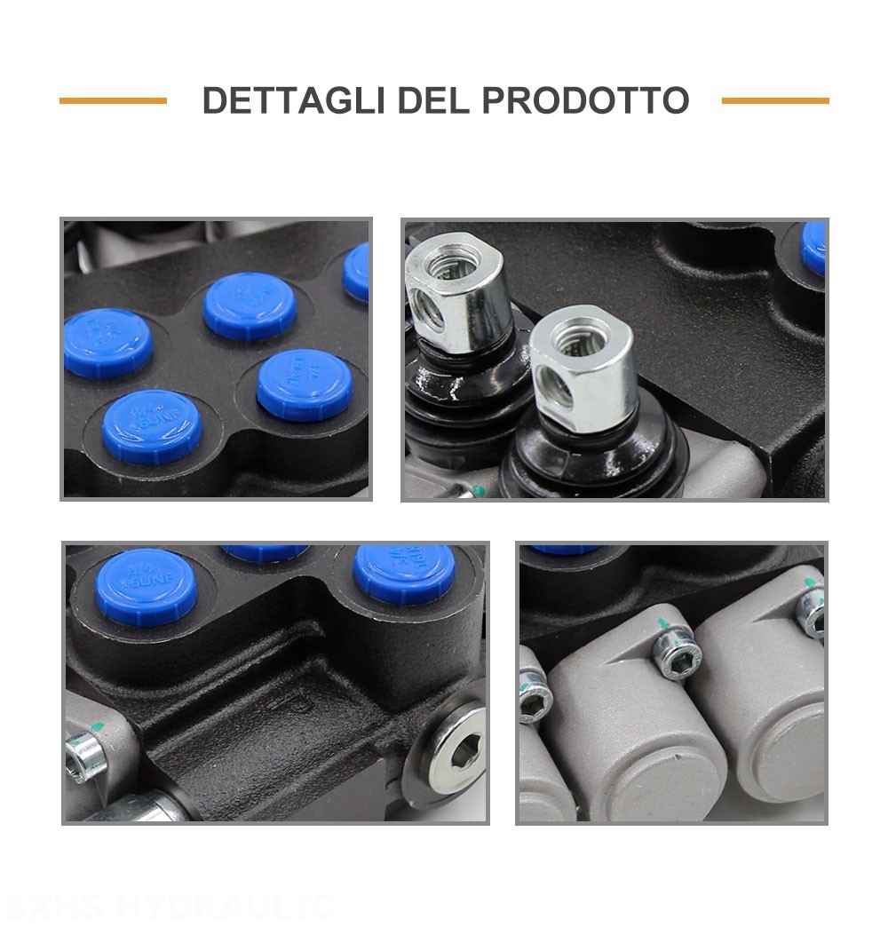 P40-U78 Manuale 3 Spool Valvola direzionale monoblocco