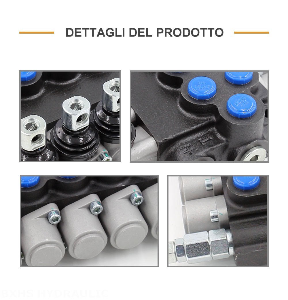 P40-U78 Manuale 5 Spool Valvola direzionale monoblocco