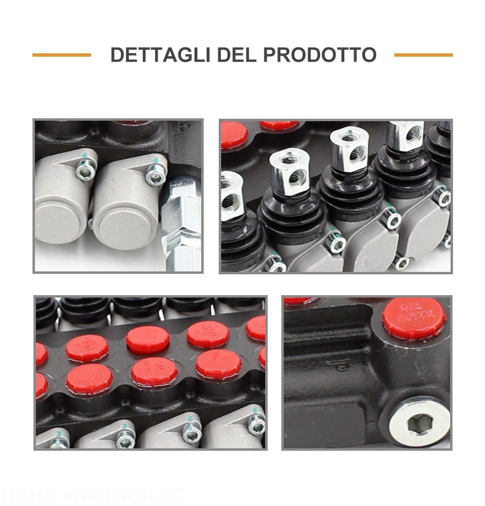 P40-U78 Manuale 7 Spool Valvola direzionale monoblocco