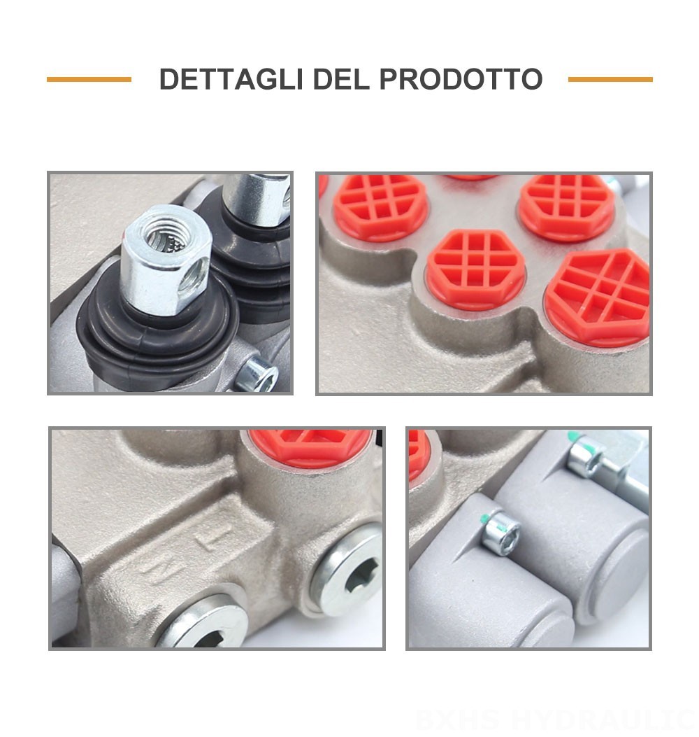 P40-XNHJ Manuale 2 Spool Valvola direzionale monoblocco
