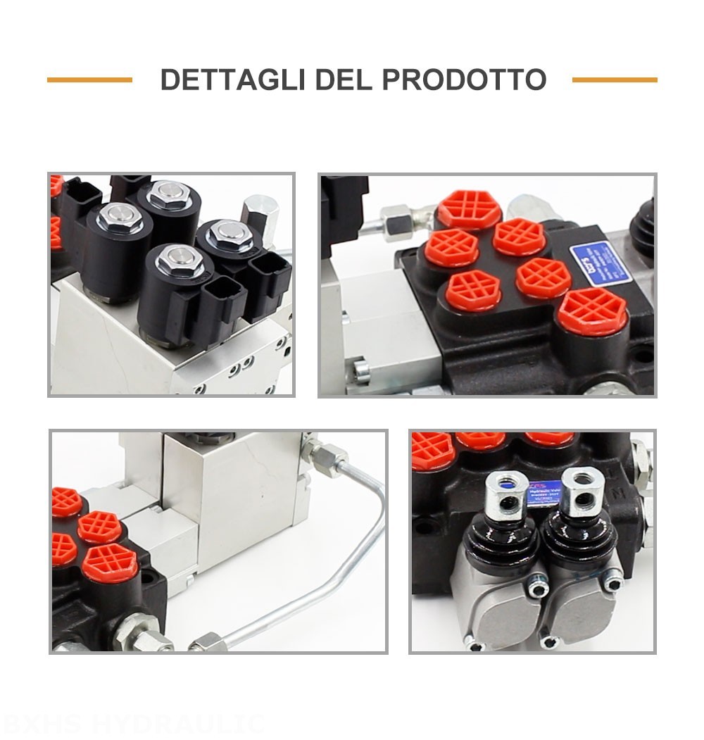 P40 Elettroidraulico 2 Spool Valvola direzionale monoblocco