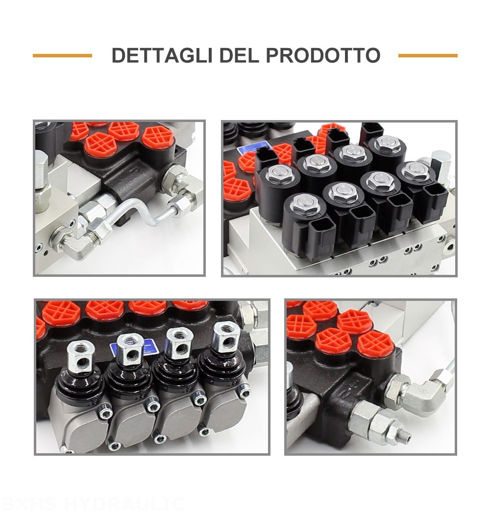 P40 Elettroidraulico 4 Spool Valvola direzionale monoblocco