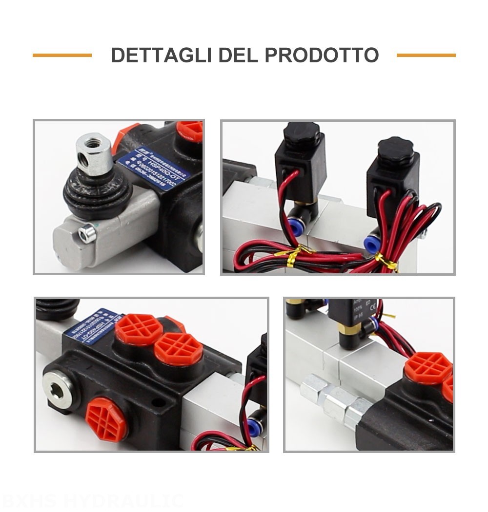 P40 Elettropneumatico 1 Spool Valvola direzionale monoblocco