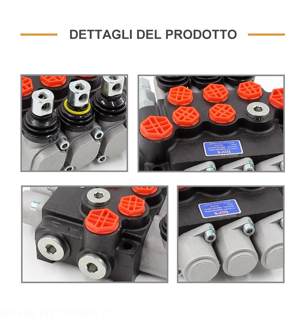 P40 Manuale 3 Spool Valvola direzionale monoblocco