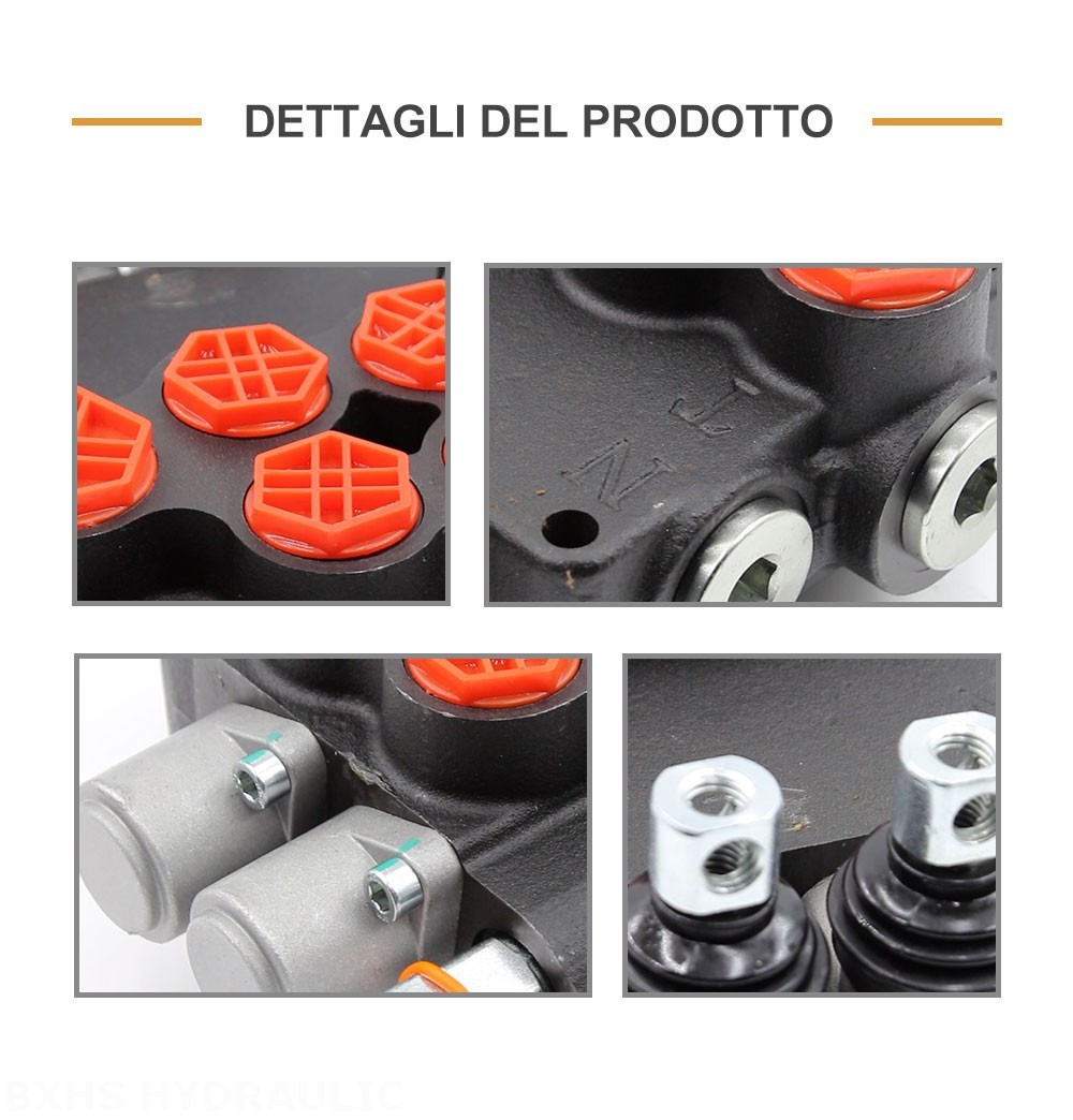 P80-AQF-G34-G12-2OT Manuale 2 Spool Valvola direzionale monoblocco