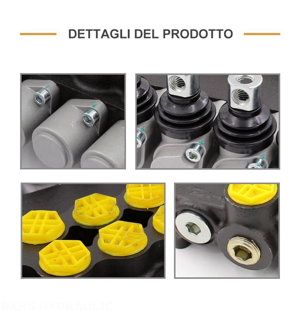 P80-G12-G34-6OT Manuale 6 Spool Valvola direzionale monoblocco