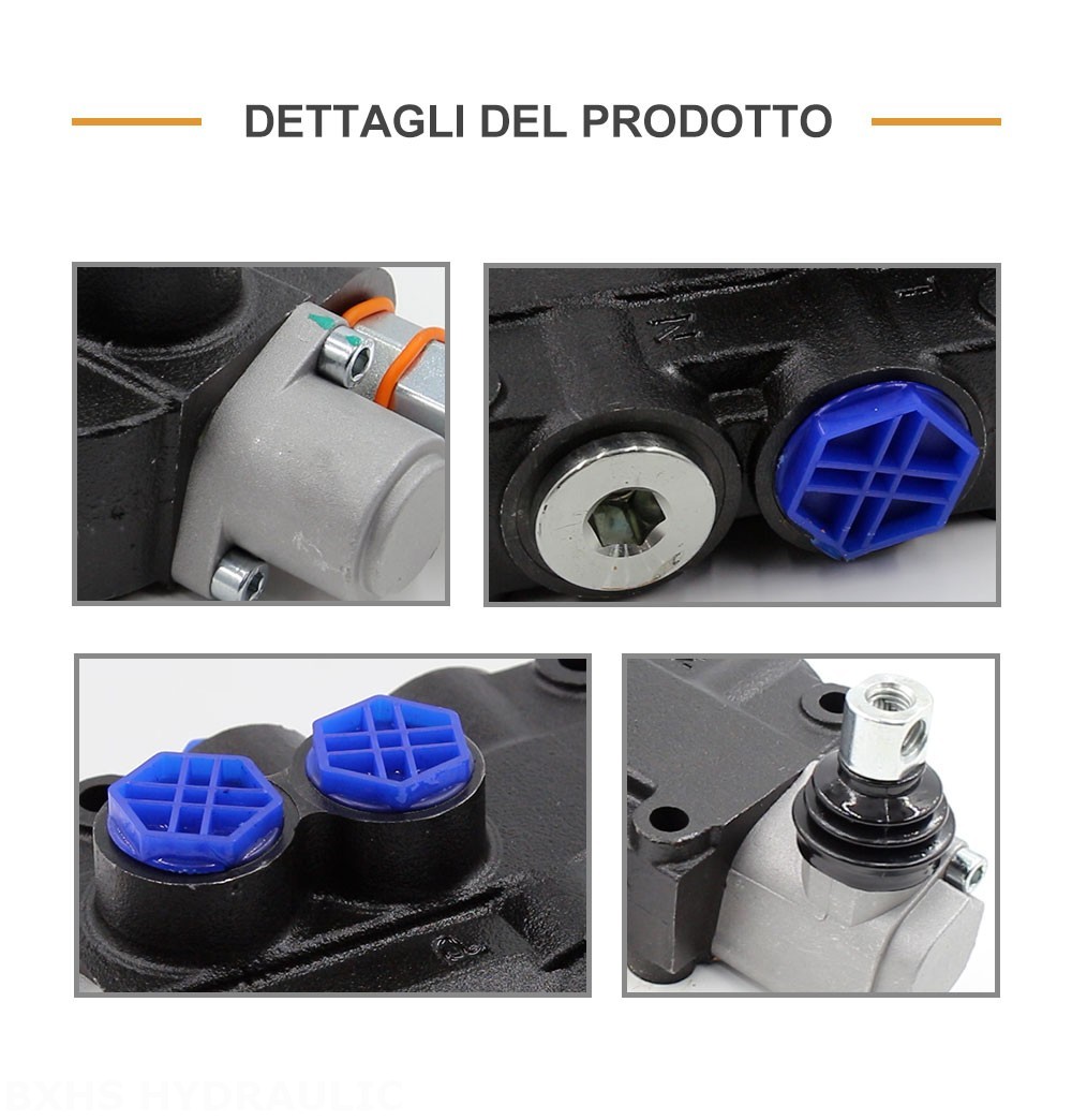 P80-G12-G34 Manuale 1 Spool Valvola direzionale monoblocco