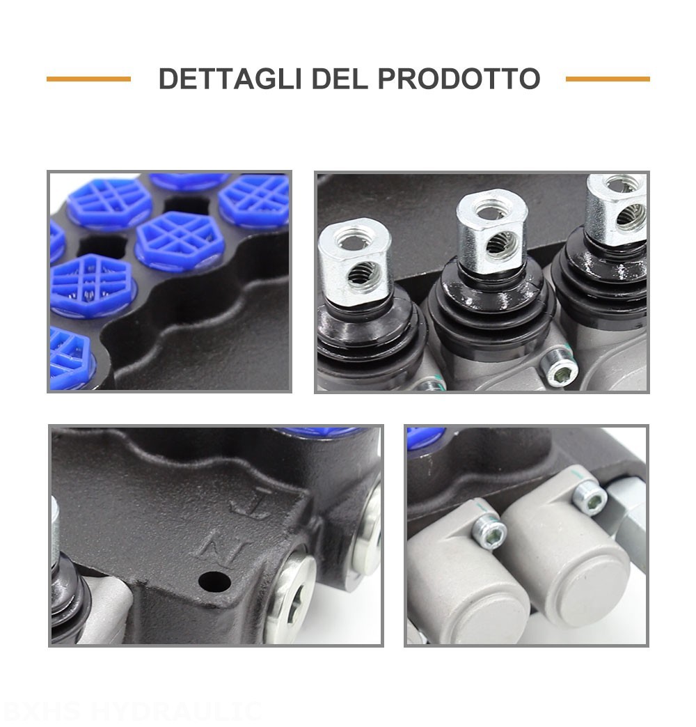 P80-G12-G34 Manuale 4 Spool Valvola direzionale monoblocco