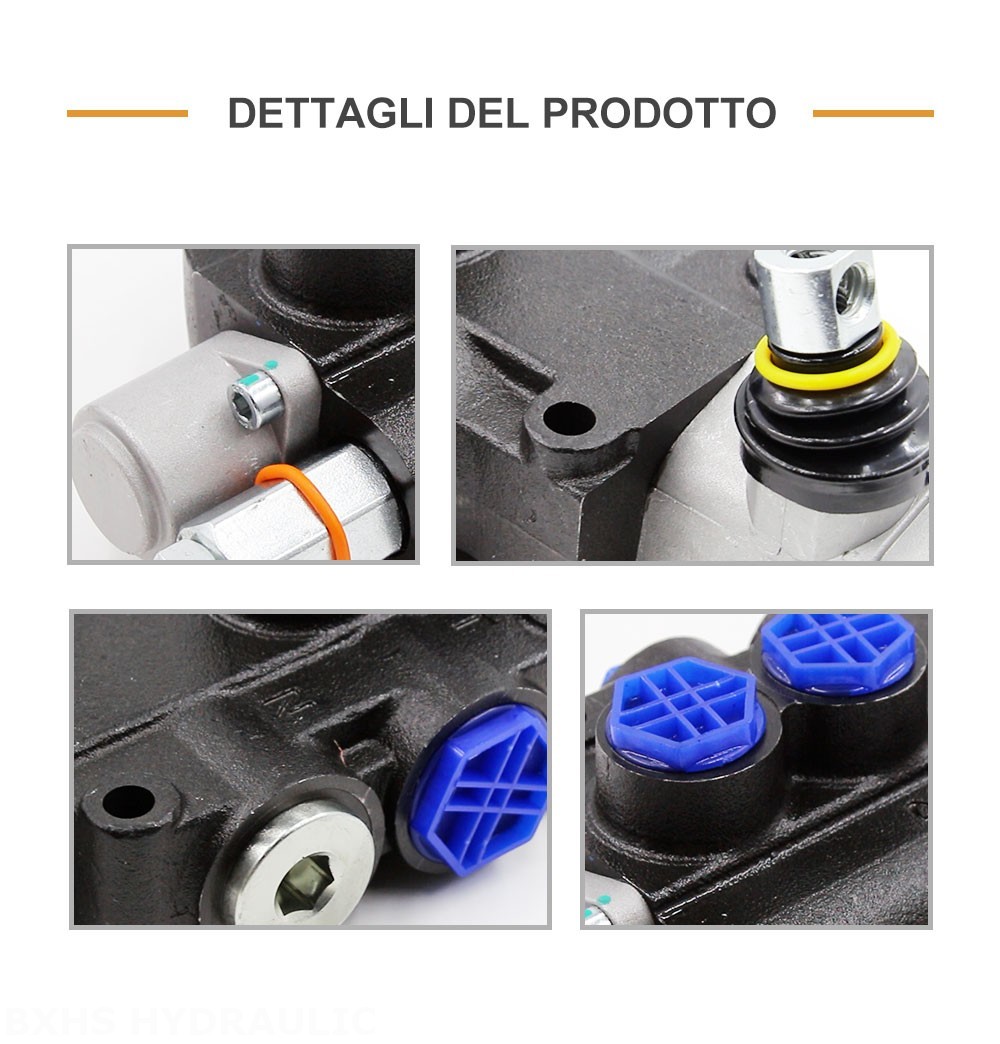 P80-G12-OW Manuale 1 Spool Valvola direzionale monoblocco