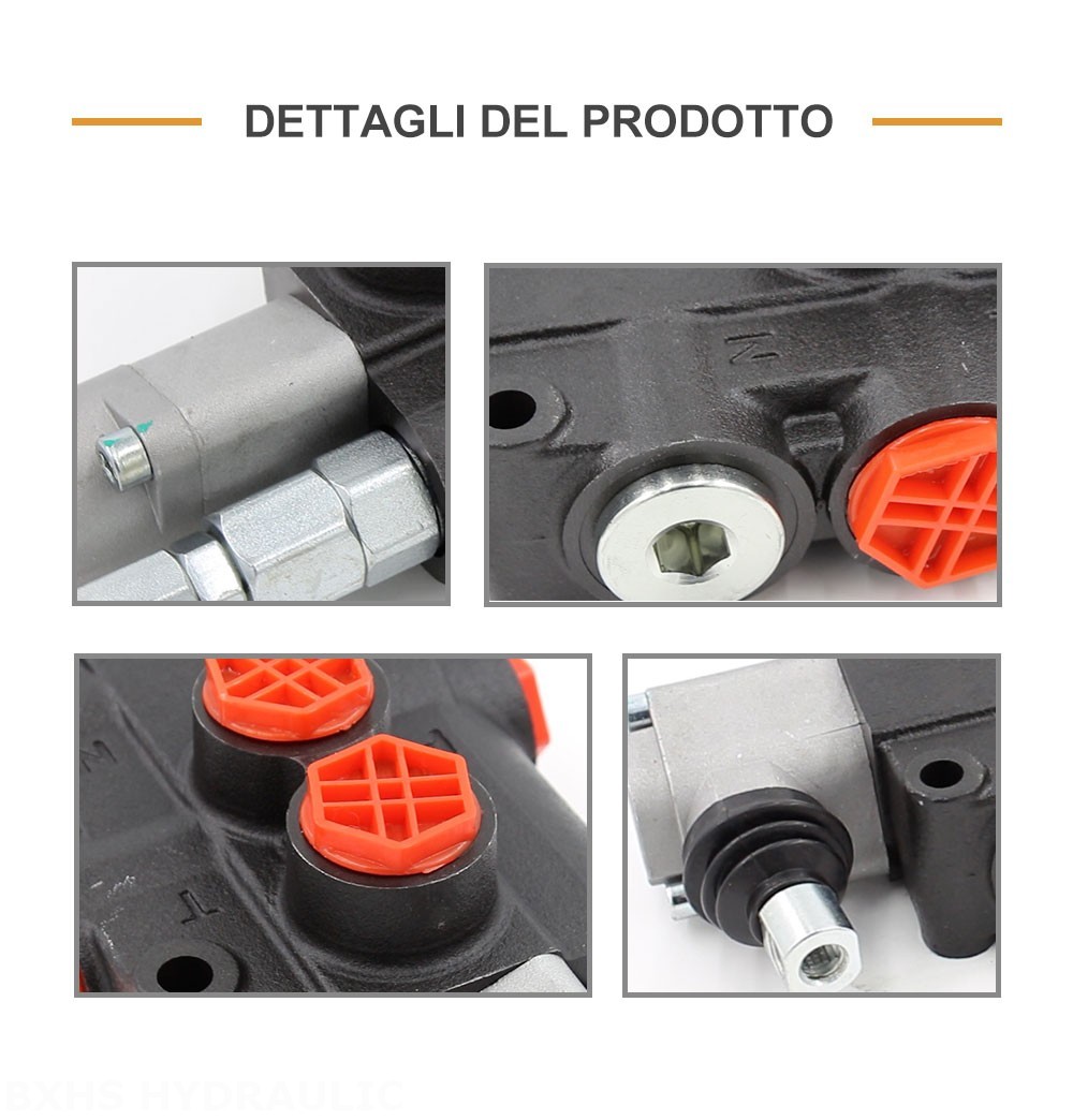 P80-G12-QTW Manuale 1 Spool Valvola direzionale monoblocco