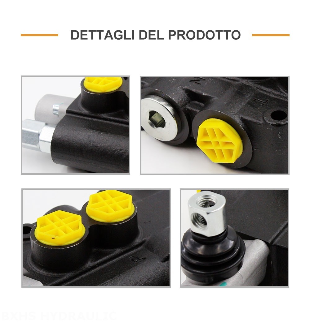 P80-G12 Manuale 1 Spool Valvola direzionale monoblocco