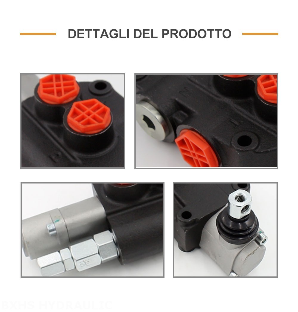 P80-G34-1OT Manuale 1 Spool Valvola direzionale monoblocco