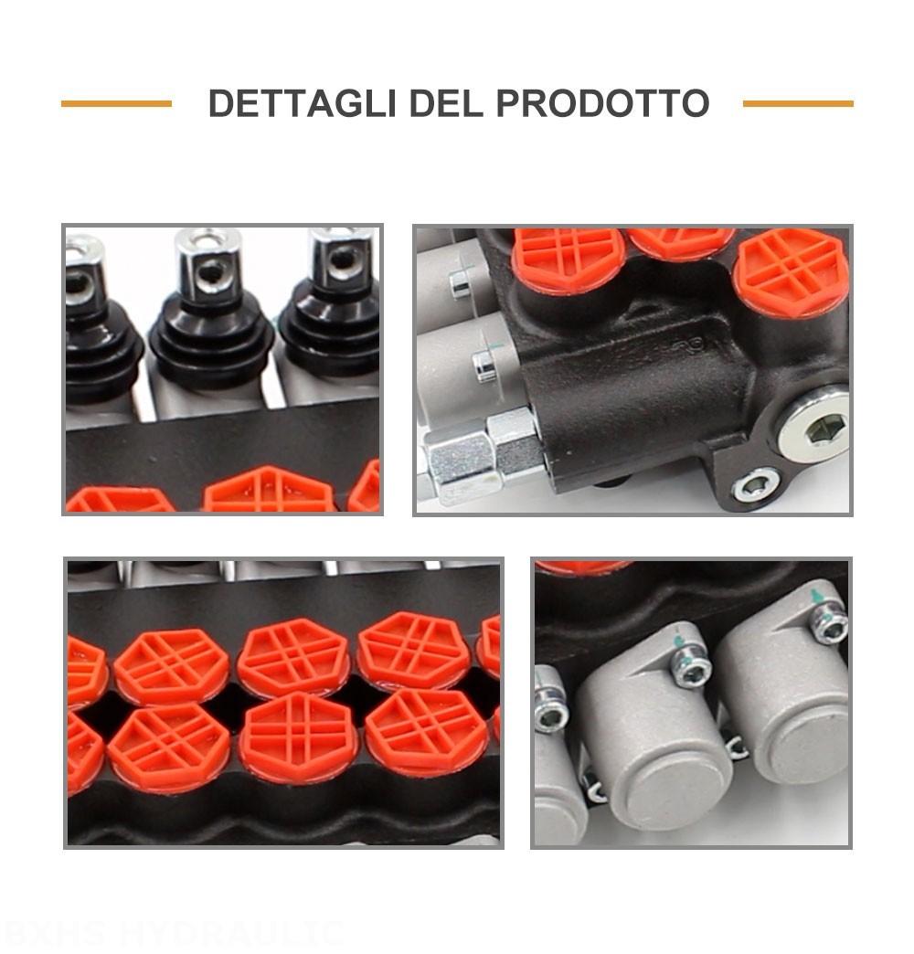 P80-G34-6OT Manuale 6 Spool Valvola direzionale monoblocco