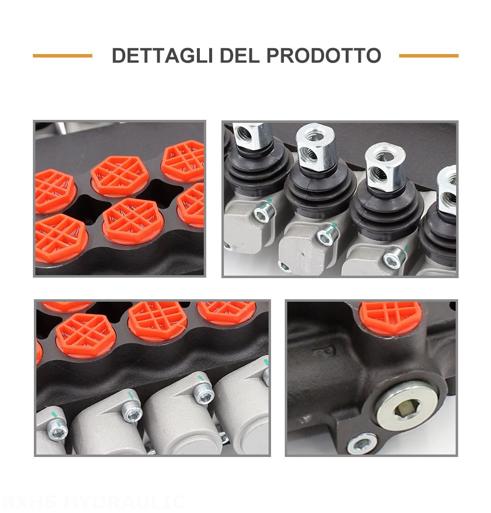 P80-G34-7OT Manuale 7 Spool Valvola direzionale monoblocco