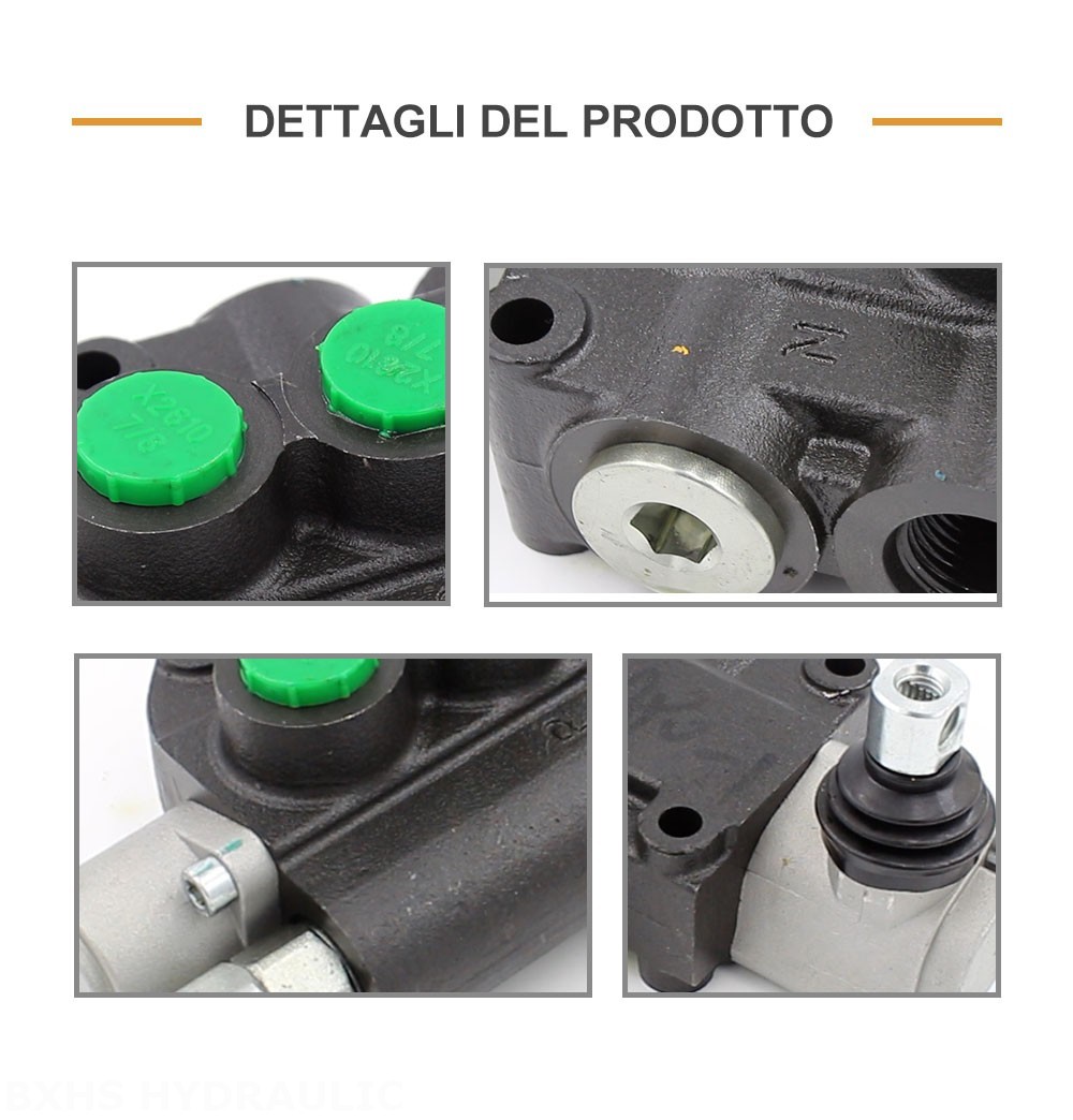 P80-LDG-U78-OT Manuale 1 Spool Valvola direzionale monoblocco