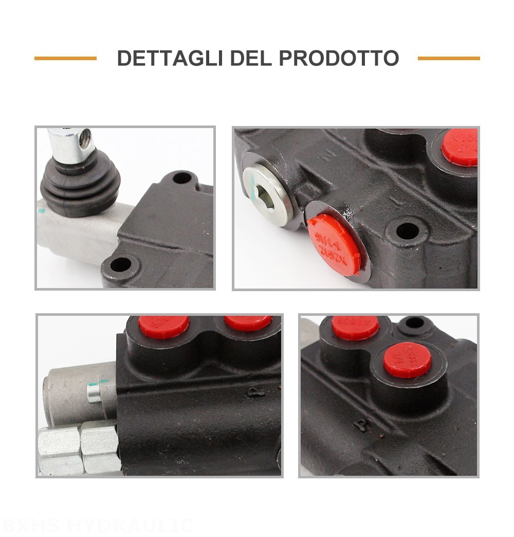 P80-U116-U78 Manuale 1 Spool Valvola direzionale monoblocco