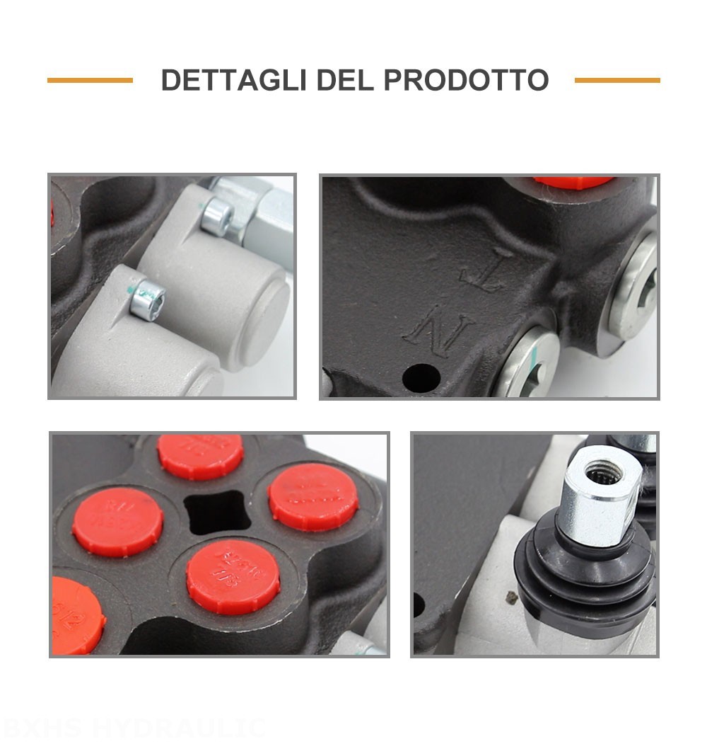 P80-U116-U78 Manuale 2 Spool Valvola direzionale monoblocco