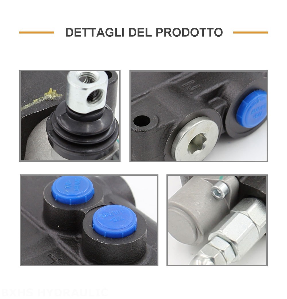 P80-U78-1OT Manuale 1 Spool Valvola direzionale monoblocco