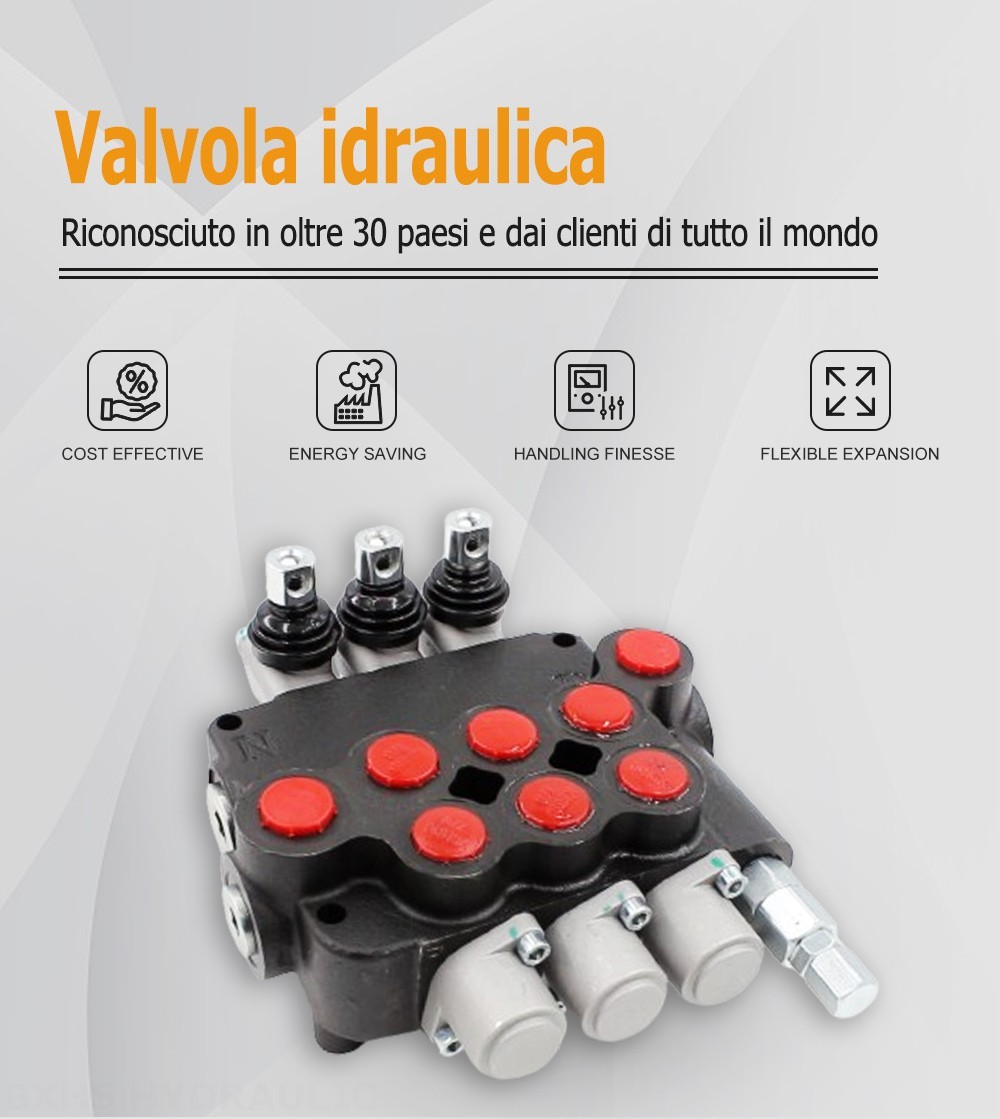 P80-U78-3OT Manuale 3 Spool Valvola direzionale monoblocco