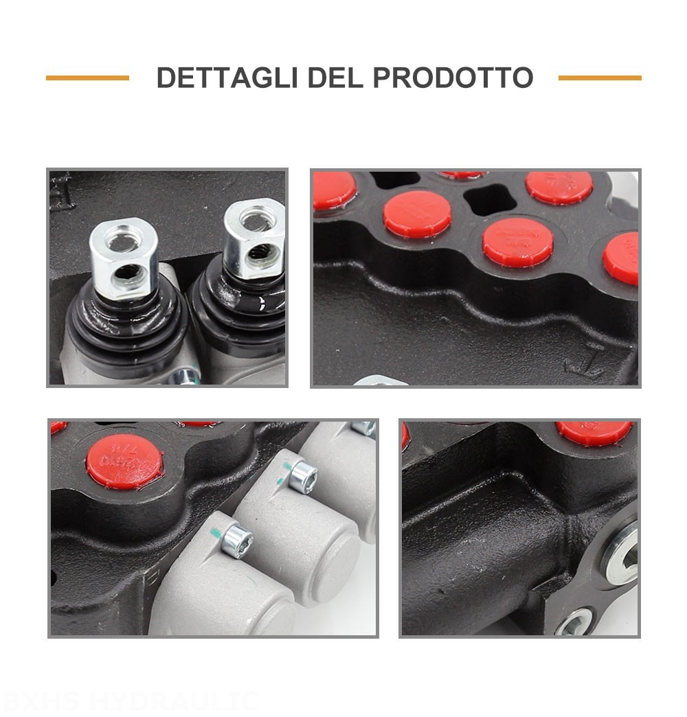 P80-U78-3OT Manuale 3 Spool Valvola direzionale monoblocco