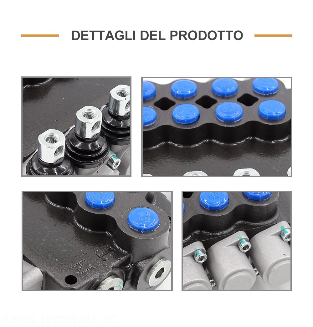 P80-U78-4OT Manuale 4 Spool Valvola direzionale monoblocco