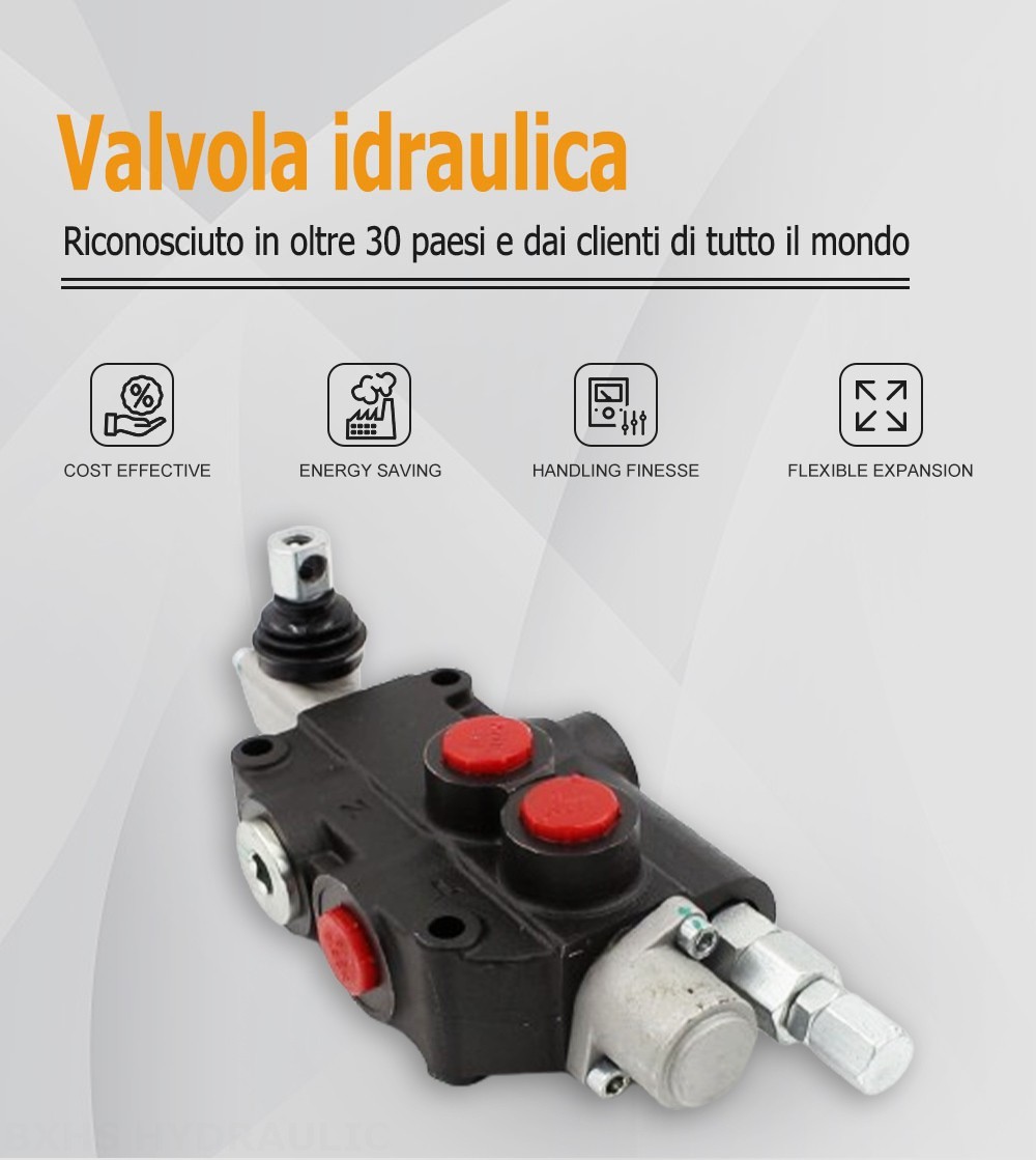 P80-U78 Manuale 1 Spool Valvola direzionale monoblocco