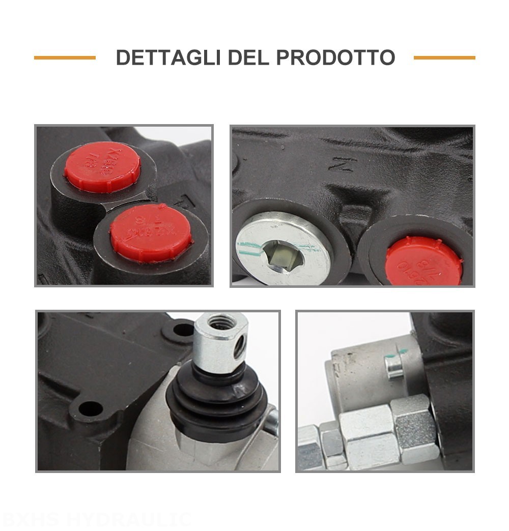 P80-U78 Manuale 1 Spool Valvola direzionale monoblocco