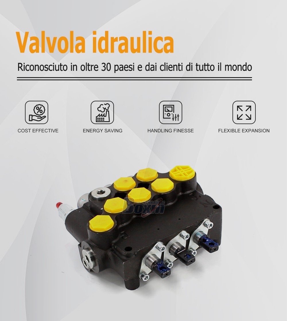 P80A-G-BT-2OT Series 3 Spool Monoblock Valve for Mobile Hydraulics